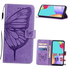 for Cricket Icon 2026 / AT&T Propel 3 5G Phone Case, Butterfly Pattern purple picture