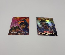 X-Men Fleer Ultra 1995 Lethal Weapons Inserts - 2-Card Lot Bishop & Psylocke picture