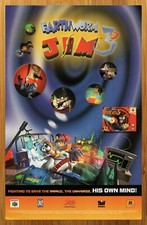 1999 Earthworm Jim 3D N64 Nintendo 64 Print Ad/Poster Official Doug TenNapel Art picture