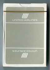 Vintage 1970s UNITED AIRLINES Sealed Deck of Playing Cards NEW in Original Box picture