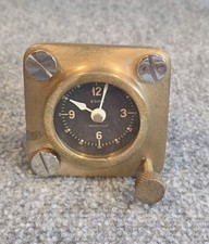 Pendulux Spitfire Table Clock - Brass WWII Cockpit Style 8-Day Desk Accessory picture