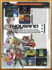 1999 Thousand Arms Playstation 1 PS1 PREVIEW Print Ad/Poster RPG Game Promo Art picture