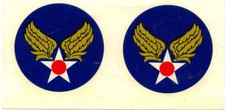 ORIGINAL WW11 (1944) AAF  LEATHER FLIGHT JACKET DECAL SET  NEW OLD STOCK picture