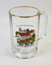 Vintage 1983 2. VV Wandertage Schöntal Westernhausen German Glass Beer Mug Stein picture