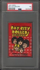 1975 Topps Bay City Rollers Wax Pack PSA 7 NM picture