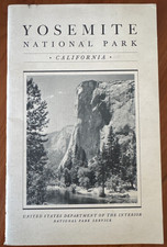 FREE SHIP 1934 Yosemite National Park US Department of the Interior Booklet picture