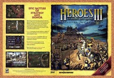 1998 Heroes Of M&M III The Restoration Of Erathia PC Original Ad / Promo v2 picture