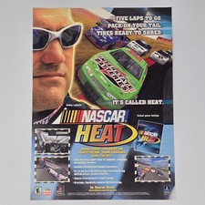 Nascar Heat PlayStation PS1 Five Laps To Go Print Ad/Poster picture