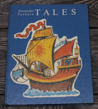 4 Alexander Pushkin Fairy Tales English   Konashevich Vintage Russian USSR Book picture