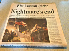 Boston Globe Newspaper: Nightmare’s End picture