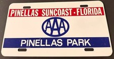 AAA Pinellas Suncoast Pinellas Park Booster License Plate Florida picture
