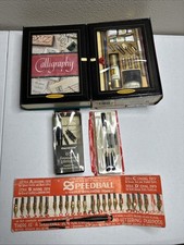 Vintage Lot of calligraphy SPEEDBALL fountain pen nibs etc. -READ picture