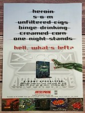 X-Com Apocalypse PC Game 1997 Vintage Big Box Promo Ad Art Print Poster picture