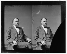 Photo:Horatio C Burchard Illinois 1870s Portrait Cigar Cabinet Photo picture