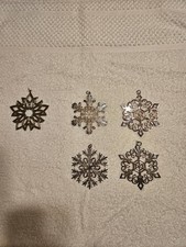 Lot Of 5 MMA Metropolitan Museum of Art Silver Plate /Gold plate Ornaments read picture