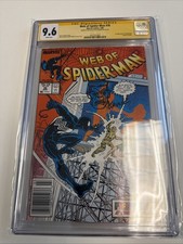 Web Spiderman 36 1st Tombstone CGC 9.6 Signed & Tombstone Sketch By Saviuk Rare picture
