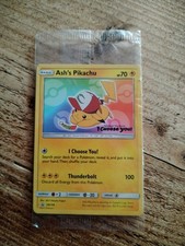 Ash's Pikachu SM108 Rare Non Holo Movie Promo Pokemon Card SEALED picture