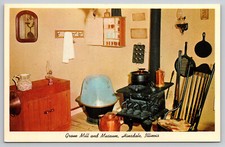 Hinsdale Illinois IL Graue Mill and Museum Kitchen Woodstove Interior Postcard picture