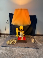 Vintage 1970's Snoopy Woodstock Lamp Telephone TESTED WORKS picture