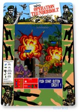 TIN SIGN Operation Thunderbolt Arcade, Retro, Console, Marquee, Game Decor, C491 picture