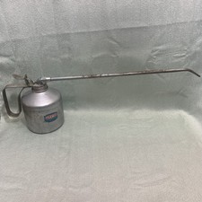Vintage Plews Gem thumb pump oil can manufactured in the USA. picture