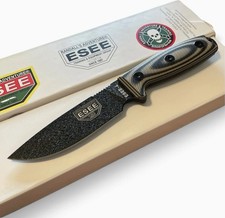 ESEE-4 Fixed Blade 1095 Carbon Steel Black G10 Powder Coat Sheath USA Knife picture