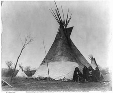 Photo:Fort Sill OK Ta-Her-Ye-Qua-Hip Comanche Camp Wigwam c1873 picture