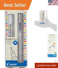 Kakuno 0.5mm Fountain Pen - Clear Barrel with Smiley Face Nib for Smooth Writing picture