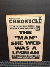 1967 National Star Chronicle Newspaper, Man She Wed is a Lesbian (VRN10R) picture