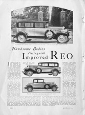 1930 Report New Reo Models 20 &25 Sport Sedans Pics Specs Info picture