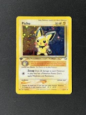 Pokemon Pichu 12/111 Neo Genesis 1st edition Holo eng 2000 Wizard picture