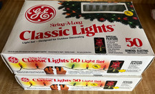 2 GE String-a-Long 50 Multicolored Classic Lights In/Outdoors NOS Christmas picture