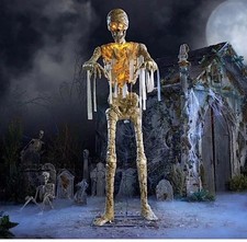 GRAVE & BONES 11 Ft Animated Giant LED Mummy Halloween Animatronic  picture