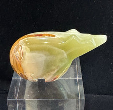 Large Native American Bear Fetish Hand Carved Onyx Fine Polish Vintage Zuni 4