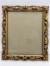Vintage Ornate Gold Picture Frame 8x10 Scroll Floral Wall Hanging Missing Stand picture