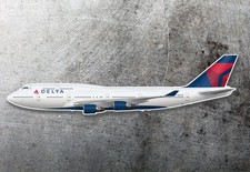 Delta 747-400 Airplane Sticker 8