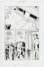 Y: THE LAST MAN #9 — Original art page. Lettering on board. Pia Guerra. Vertigo picture