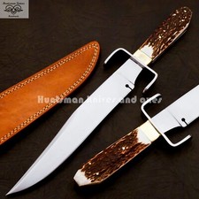 Custom Made Forged Hell Belle's BOWIE Replica Sharp Swedge  Stag Horn Handle 5mm picture