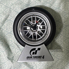 Gran Turismo 4 2004 GT Wheel & Tire Collectible Desk Clock Battery Powered picture