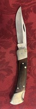 Vintage Camillus 886 Large Wood Handle Folding Pocket Knife picture