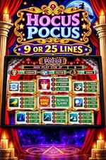 HOCUS POCUS By IGS Cherry Master VGA 9 Or 25 Line 8 Liner Game Board picture