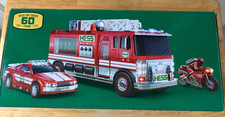 2024 Hess Toy Truck 60th Anniversary Fire Truck Car & Motorcycle NWT CHRISTMAS picture