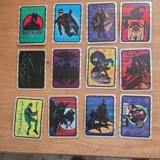 Vintage Batman Vending Machine stickers Prism 1994 complete set 12 picture