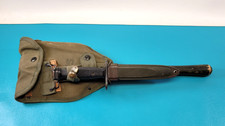 WWII US Ames Military Entrenching Folding Tool Shovel + Bayonet Imperial  TR1946 picture