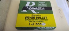 1991 Remington R1178 SB engraved Silver BULLET  Mini Trapper  Knife picture