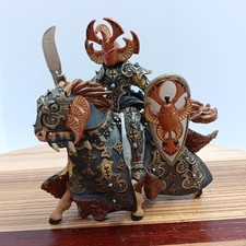 NEW PAPO 38986 Dark Beetle Warrior Knight with Horse - RETIRED Sword  Shield picture
