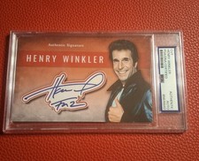 Henry Winkler PSA DNA Signed The Fonz Cut Auto Rare Art Piece Happy Days Limited picture