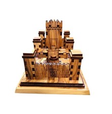 Olive Wood Holy Temple Replica - The Jerusalem Temple 21 Cm Length picture
