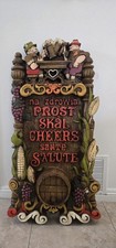 Rare Vintage Vanguard Studios 3D Beer Pub Wall Sculpture Cheers Prost Skål 45