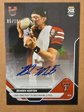 2025-26 BOWMAN U NOW BEHREN MORTON AUTOGRAPH #5/10  FOOTBALL CARD PATRIOTS RC picture